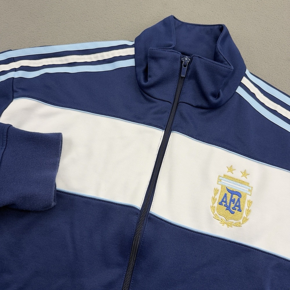 Vintage Adidas Argentina Soccer Football Track Jacket Size XL World Cup 2006